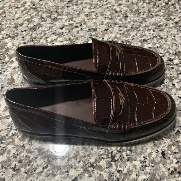 Madewell Shoes 7.5 Preppy Grayson Penny Loafer Brown - Picture 9 of 12
